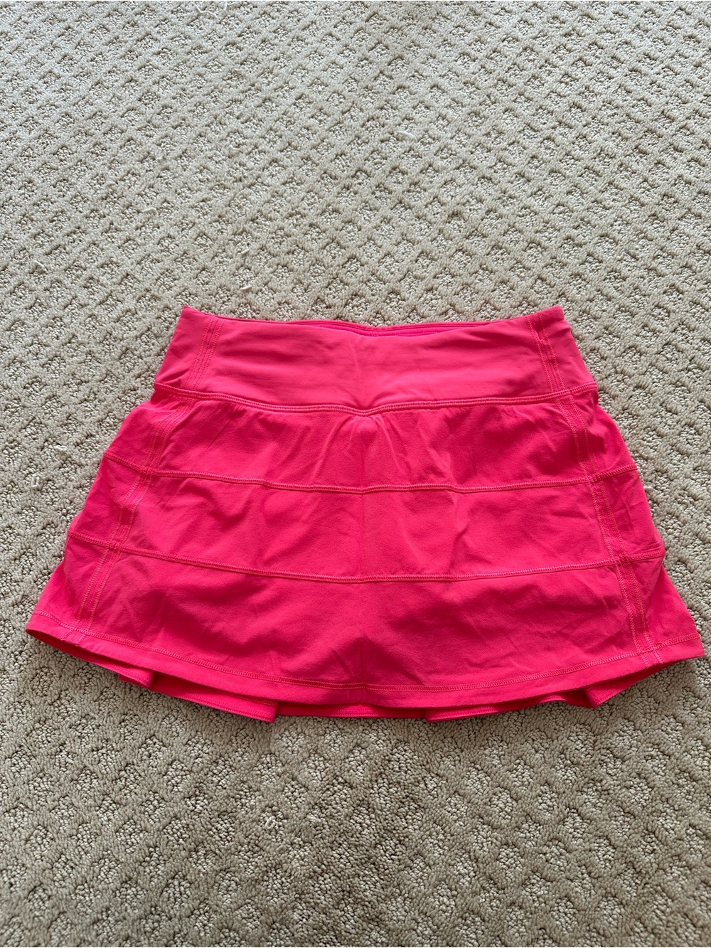 Lululemon Hot Pink Tennis Skort with Zipper Pocket, Size 2